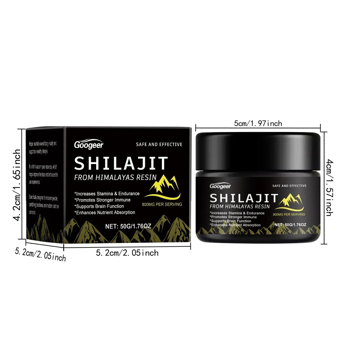 50g Himalayan Shilajit Resin Body Vitality, Immune Support Healthy Aging Wellness